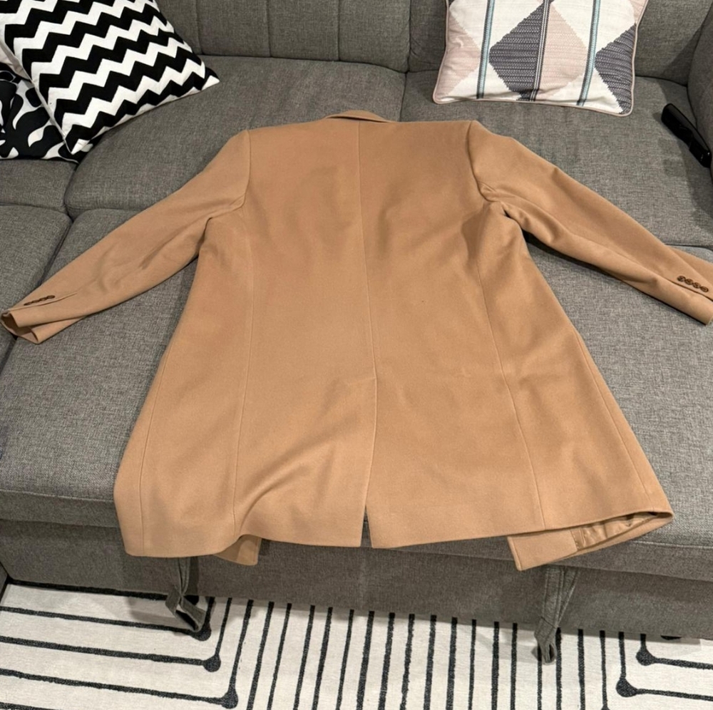 New Saks Fifth Avenue Cashmere Wool Blend Overcoat - Picture 3 of 14